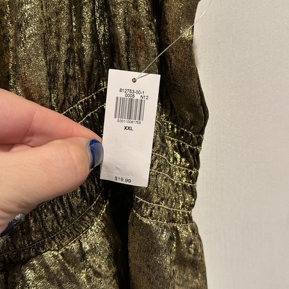 Gold mid length tank top - Picture 3 of 3